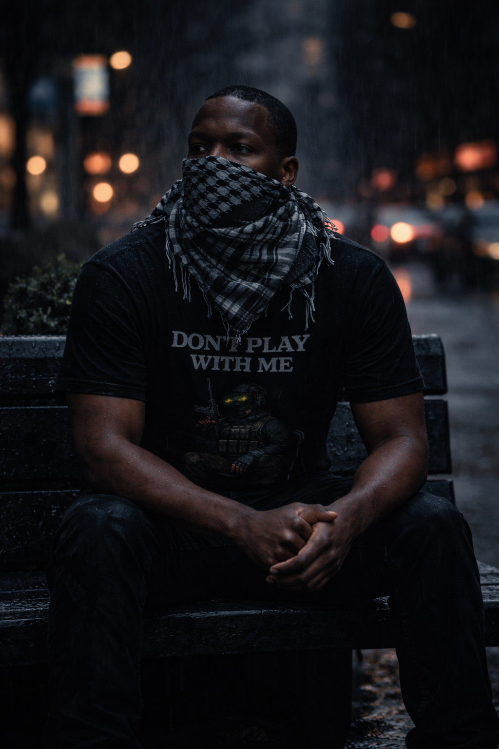 Tactical Soldier Graphic Tee – “Don't play with me.” Military Gamer Shirt
